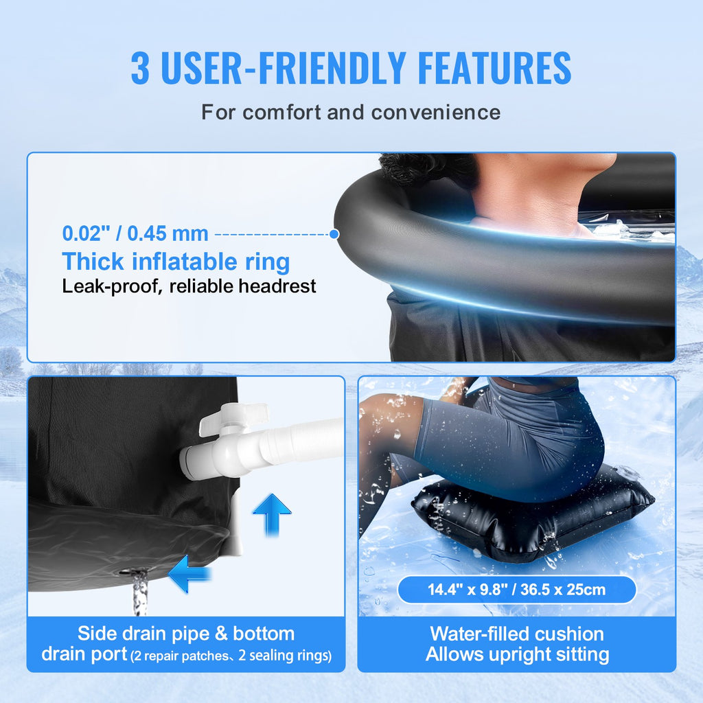 Ice Bath Tub For Cold Water Therapy Plunge