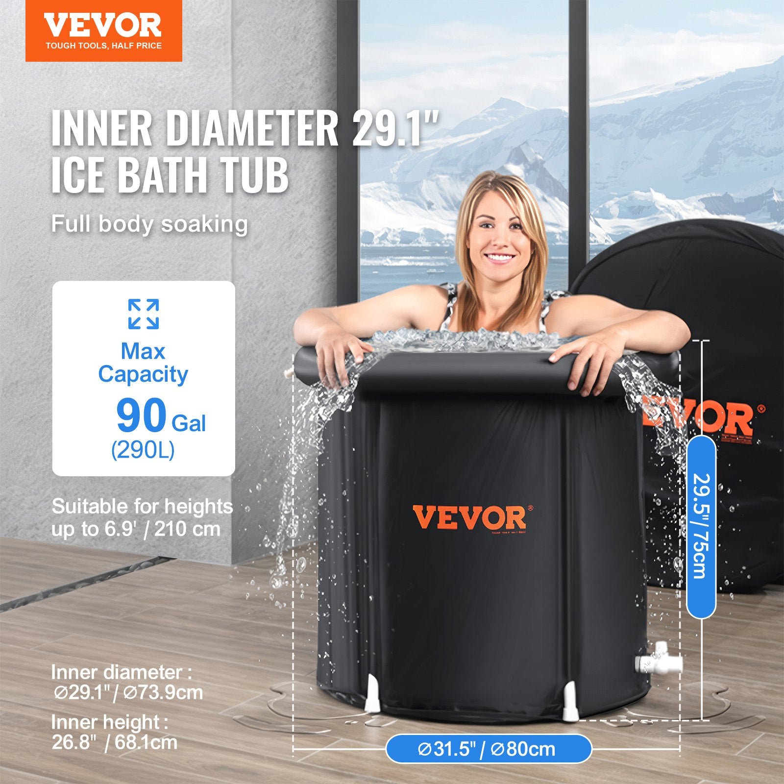 Ice Bath Tub For Cold Water Therapy Plunge